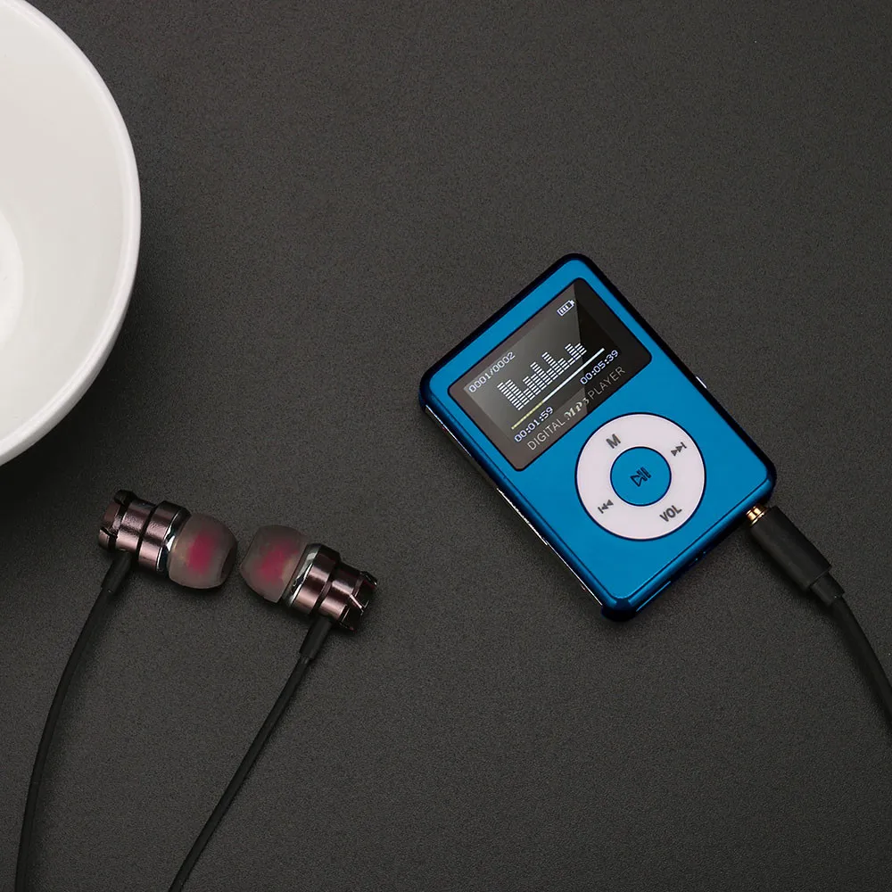 Mp3 музыкальный плеер мини Usb клип проигрыватель ЖК Экран Музыка Спорт Walkman
