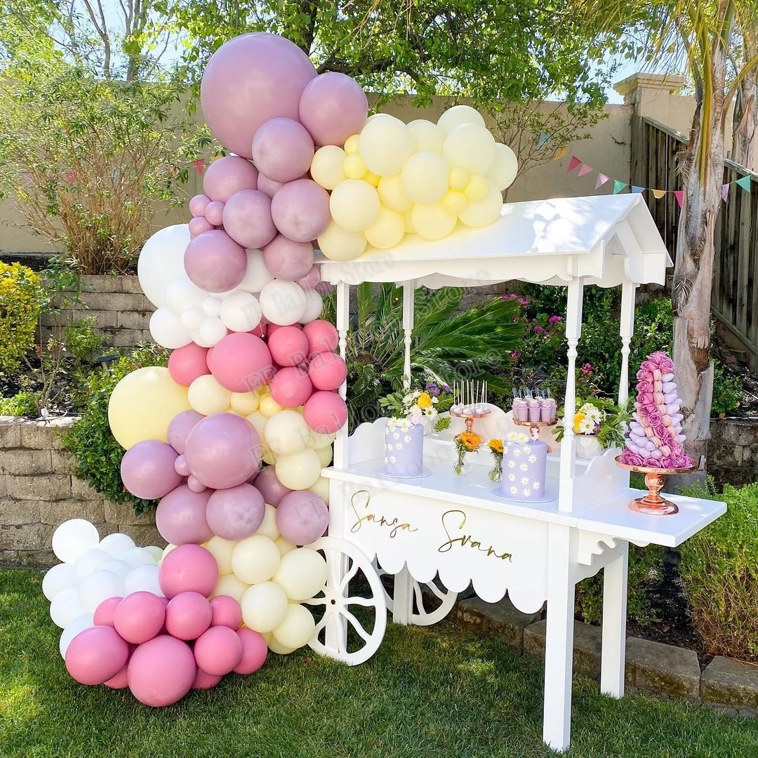 

118PCS Double Maca Purple Double Cherry Purple Double Maca Pink Garland Weddingdecoration Balloon Arch Birthday Showershower