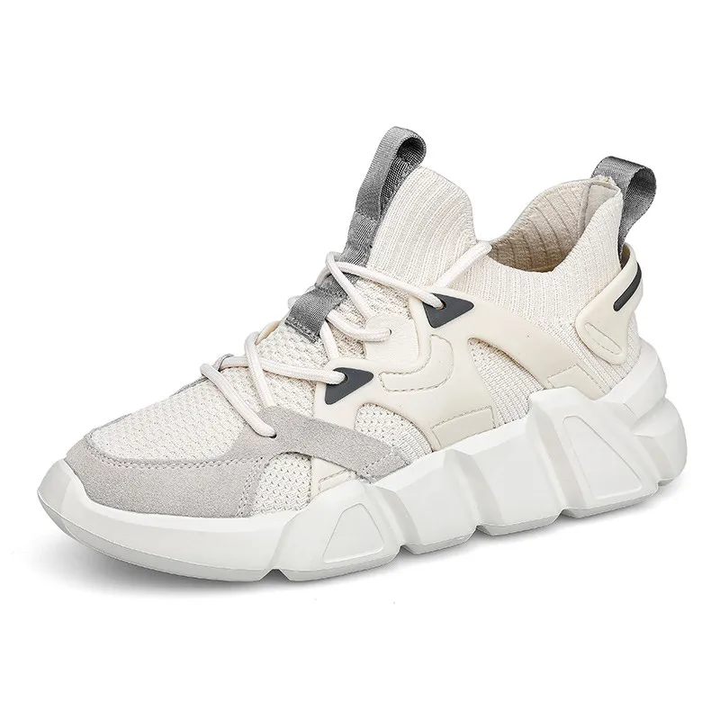 

Women Sneakers Platform 2021 Fashion Spring Chunky Breathable Comfort Running Casual Couple Sport Shoes White Plus Size 35-44