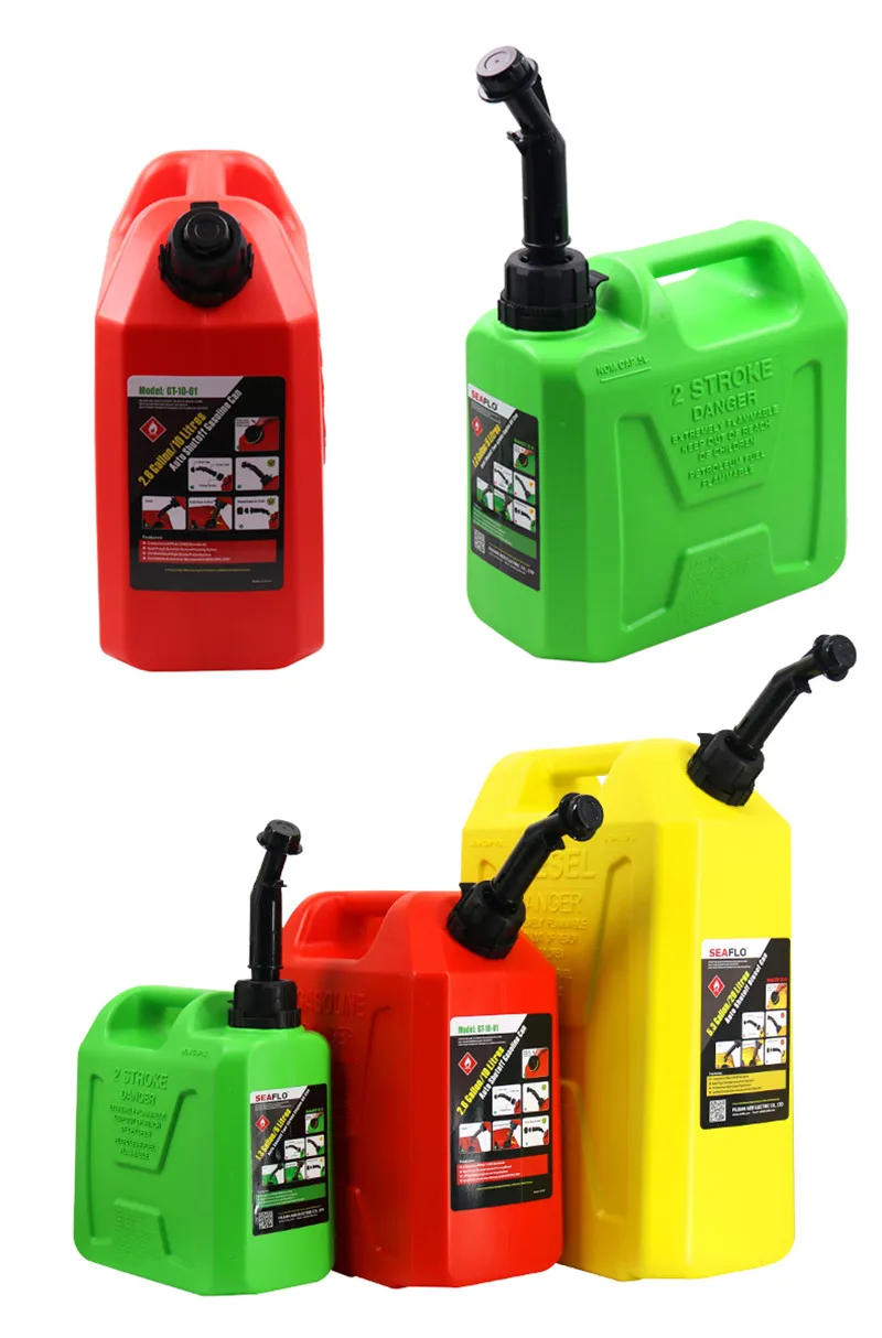 5L 10L 20L Liter Plastic Spare Fuel Cans Oil Diesel Gasoline Container Jerrycan Oil Motorcycle Car Oil Petrol Can Canister Tanks