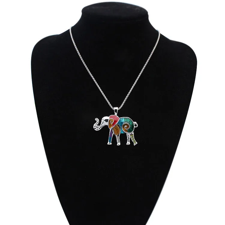 TSHOU239 модное ожерелье и серьги из сплава в виде озорного слона | Украшения