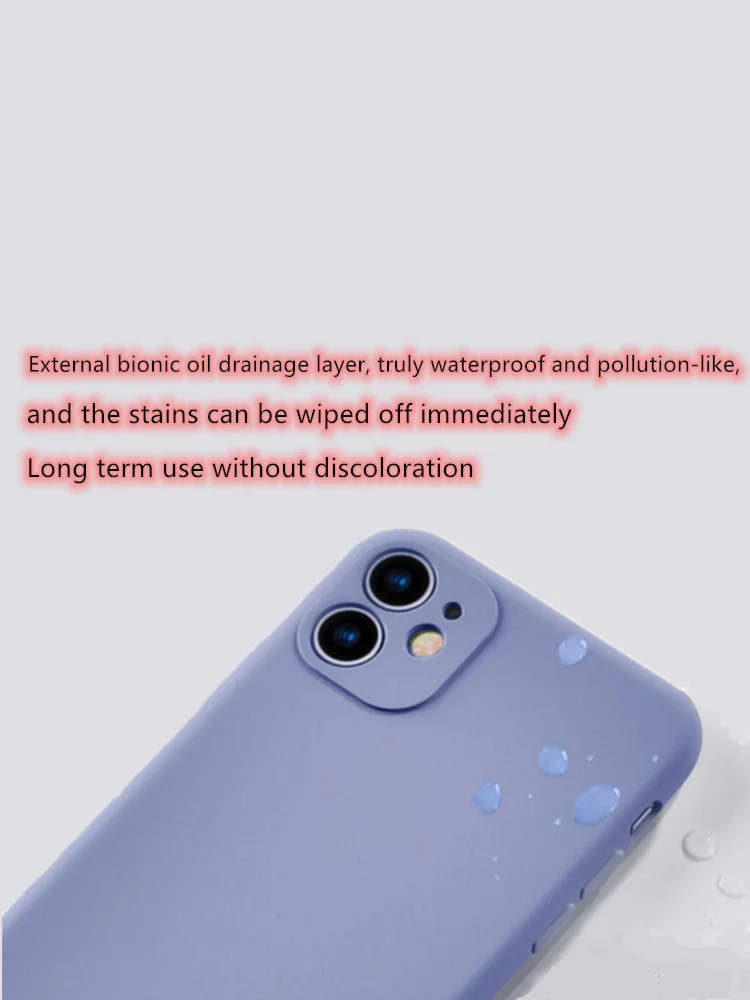 Мягкий чехол Модернизированная задняя крышка из жидкого силикона с полным