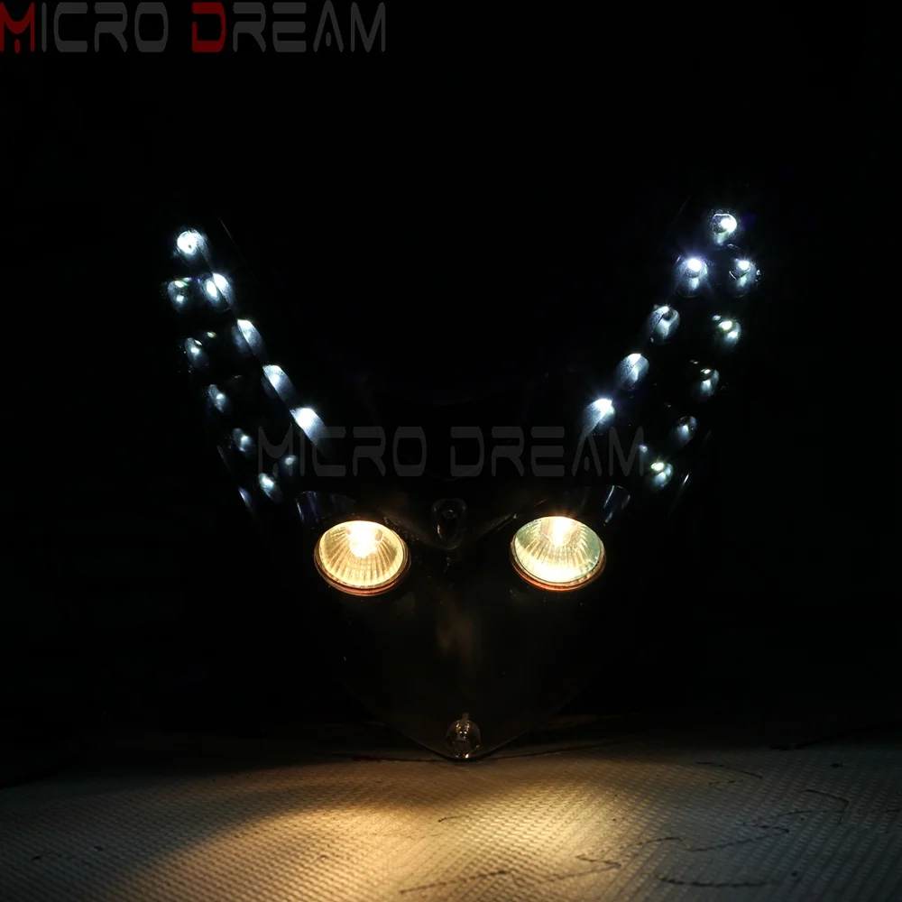 

Supermoto MX Enduro Dirt Bike LED Vision Headlight for Honda Yamaha Kawasaki Suzuki DRZ400 XR650R XR400R KX KLX 150 250 450 KLR