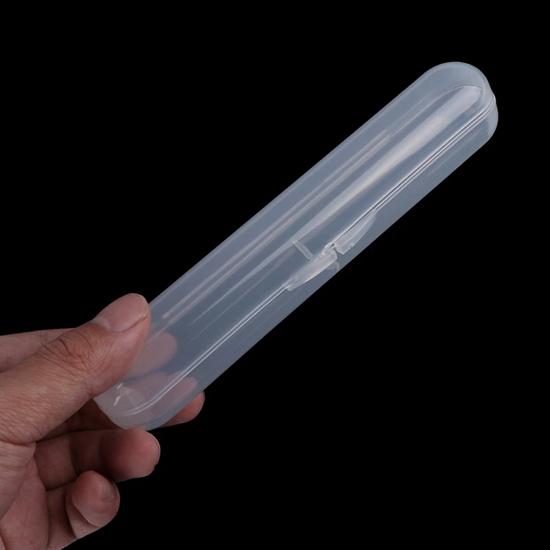

2pcs Baby Toddler Food Grade Spoon Box Kids Storage Case Box Holder for Baby Spoon Travel Transparent Storage Box
