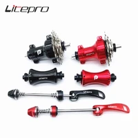 litepro hubs outer 3 speed front 12 holes rear 16holes folding bike straight pull hub 9 13 17 teeth 1416inch mtb accessories