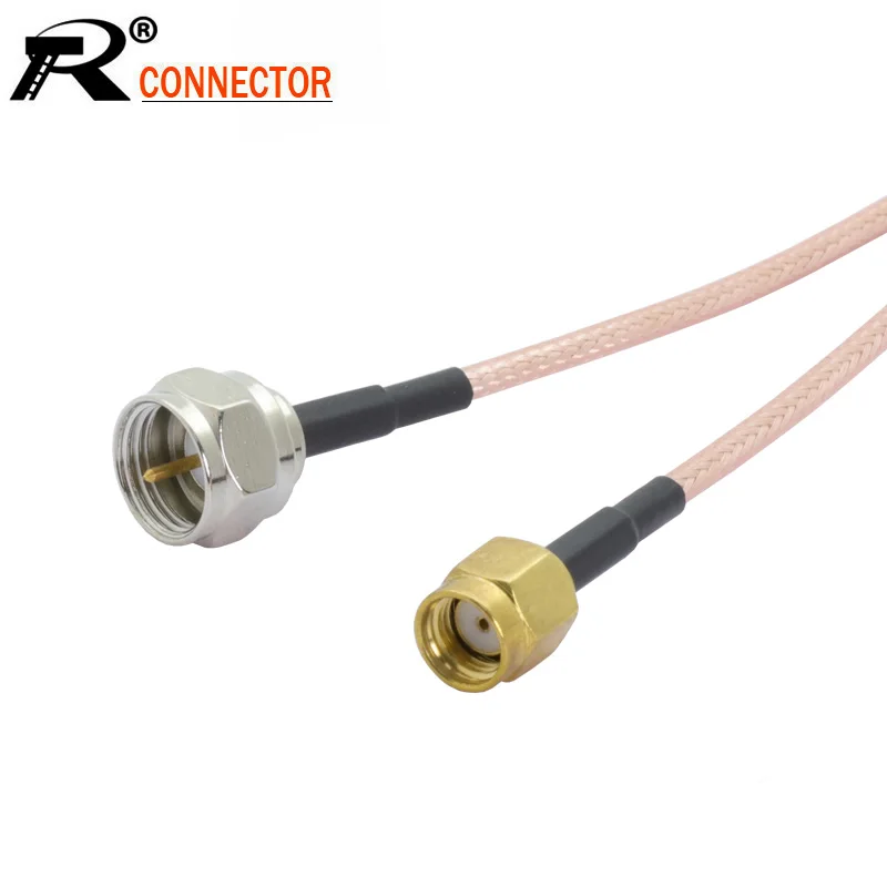 2 шт./лот F штепсельная вилка к RP SMA Штекерный Разъем RF коаксиальный кабель в сборе