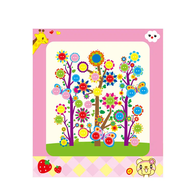 

Button Stickers Handmade Toys DIY Drawing Craft Kids Funny Game Drawing Painting Home Handicrafts And Sewing Supplies