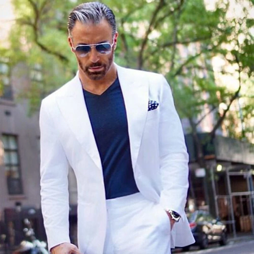 

Men Suits 2 Piece Slim Fit Shawl Collar Casual Style Daily Work Wear Suits Business Mens suits (Blazer+Pants)