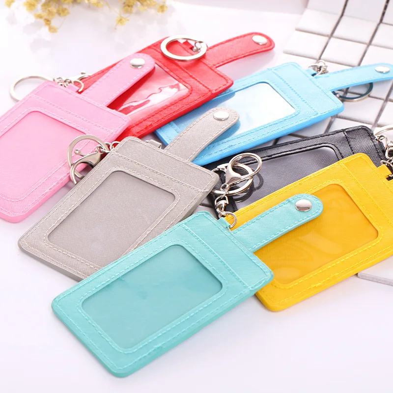 

3 Card Slot Card Case Cover Bus Subway Id Card Holder for Exhibition Business School Office Supplies