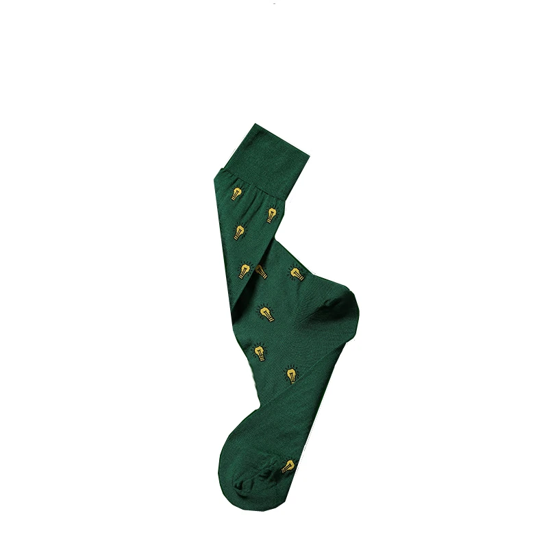 

Autumn Best Quality Men Mercerized Cotton Seamless Dress Socks
