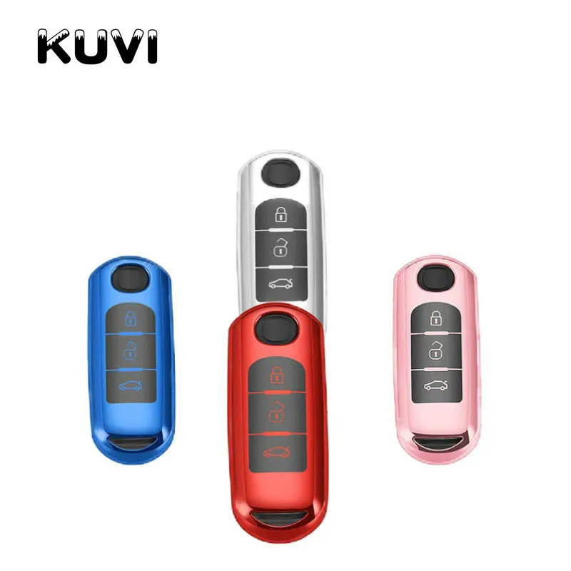 Новый чехол из ТПУ для ключей с дистанционным управлением Mazda подходит 2 3 6 Axela Atenza