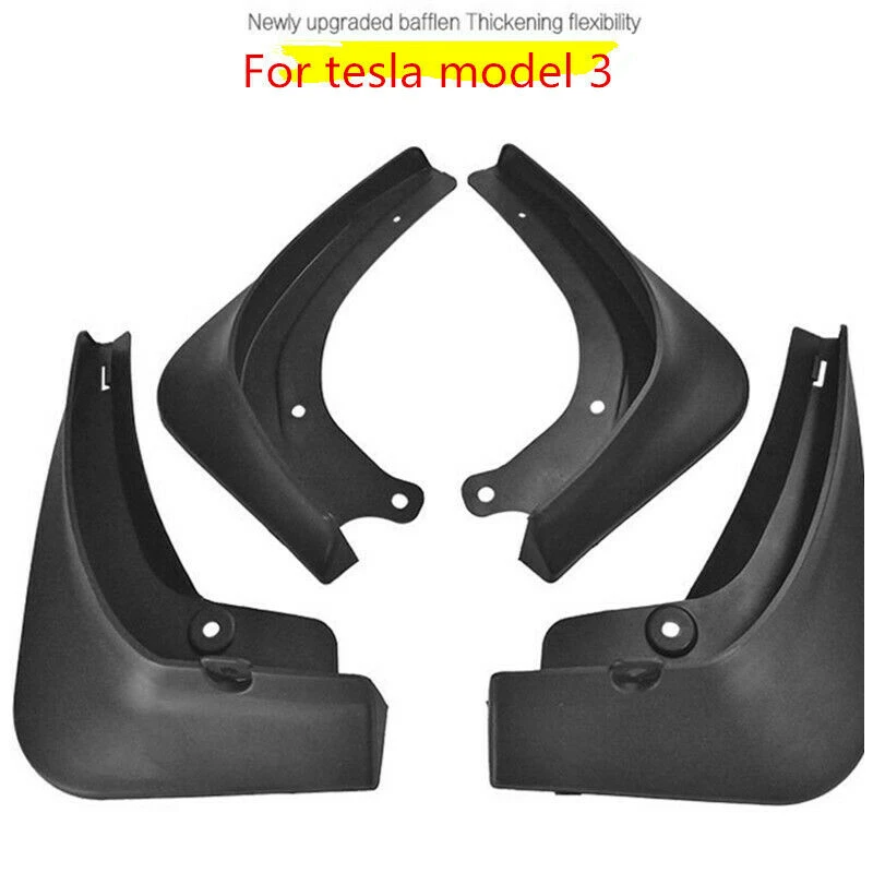 Брызговики для автомобиля 4 шт./компл. брызговики Tesla Model 3 Fender + крепежный винт