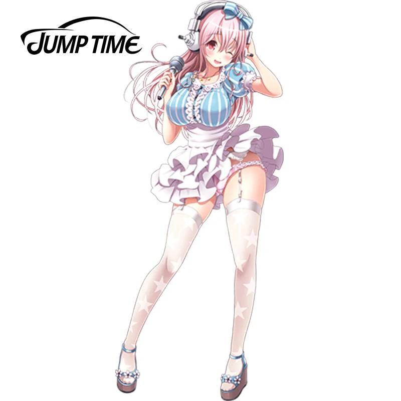 JumpTime 13 см x 5 6 японское аниме наклейка супер Соник виниловая на заднее стекло