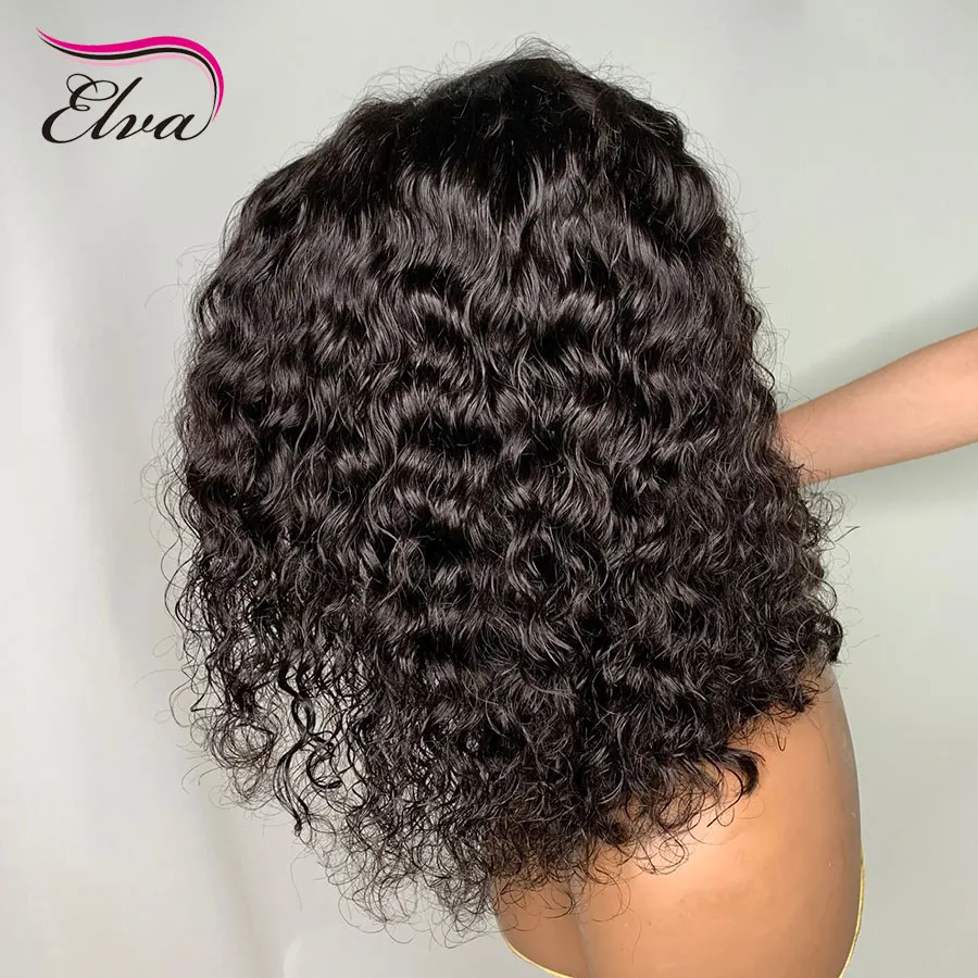 Elva волосы короткие Боб Glueless полный шнурок человеческие парики предварительно