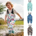 Детские Водонепроницаемые штаны с защитой от дождя, уличные пляжные подтяжки для девочек и мальчиков, для игры в воду и рыбалки, брюки, новинка 2021