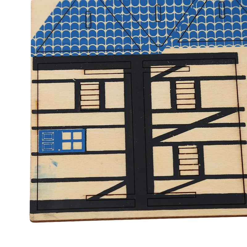 

Creative Jigsaw Puzzles Toy For Children Kids Gifts DIY 3D Wooden Puzzle Toy Wood House Model Buliding Assemble Educational Toys