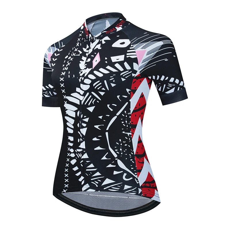 Женская командная майка для велоспорта летняя с коротким рукавом горного