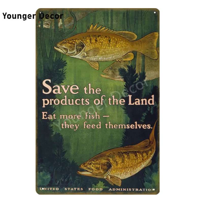 

Warning No Fishing Signs Plate Metal Tin Sign For Family Bar Pub Club Vintage Home Decor Come To Fish Retro Poster YI-214