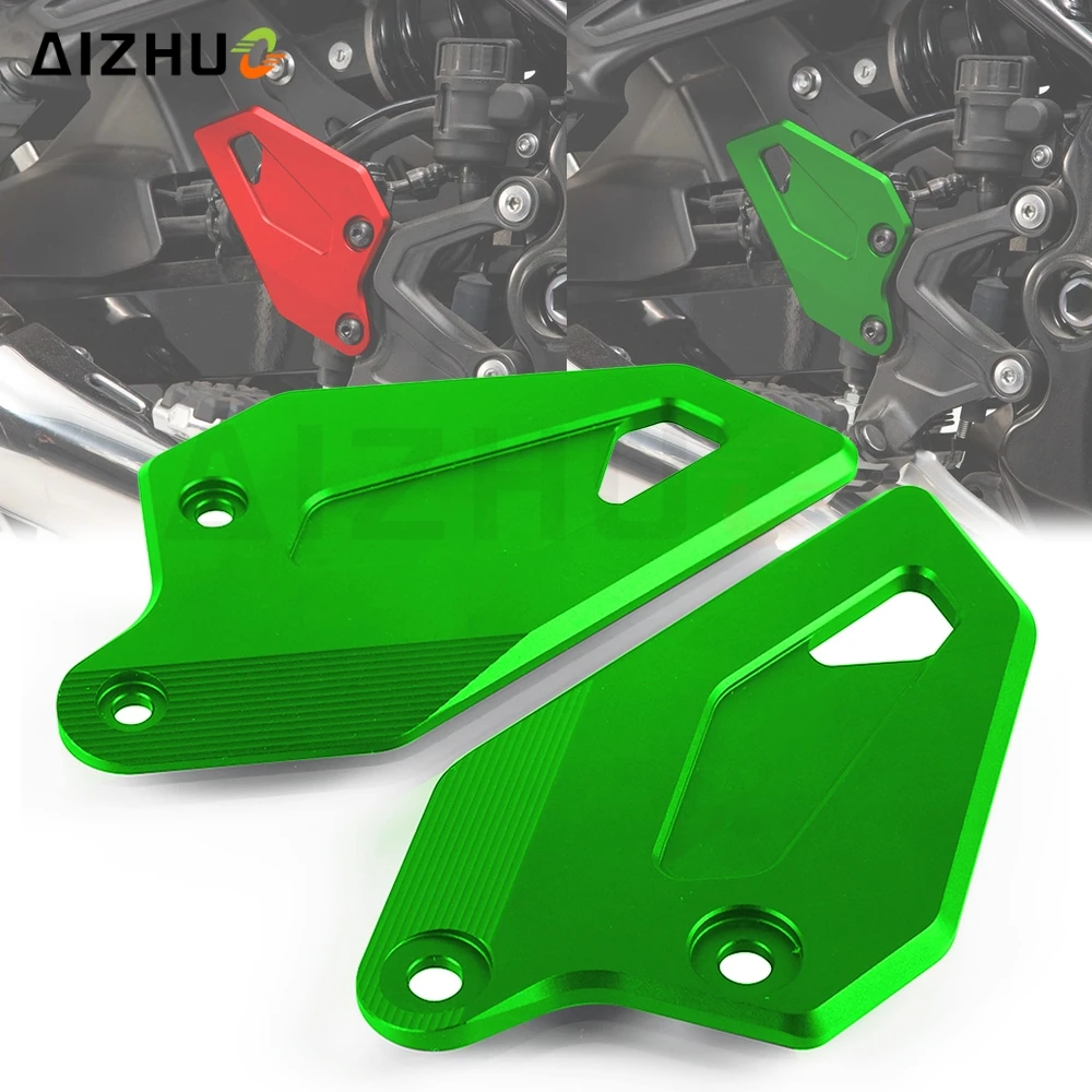 

FOR KAWASAKI Z900RS Z900 RS Cafe 2017-2021 2020 Motorcycle Footpeg Footrest Front Brake Cylinder Heel Plates Guard Protector