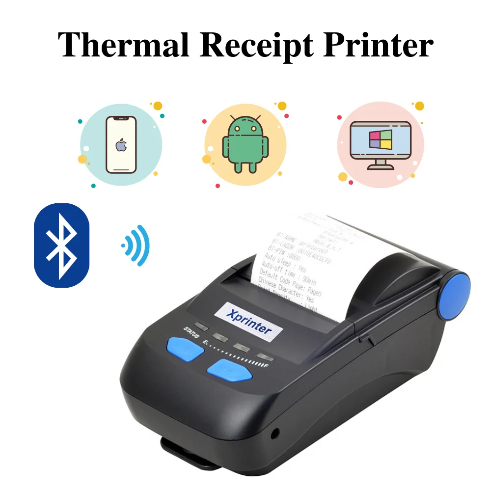 Хит продаж портативный принтер Xpriner диаметром 58 мм Bluetooth Usb |