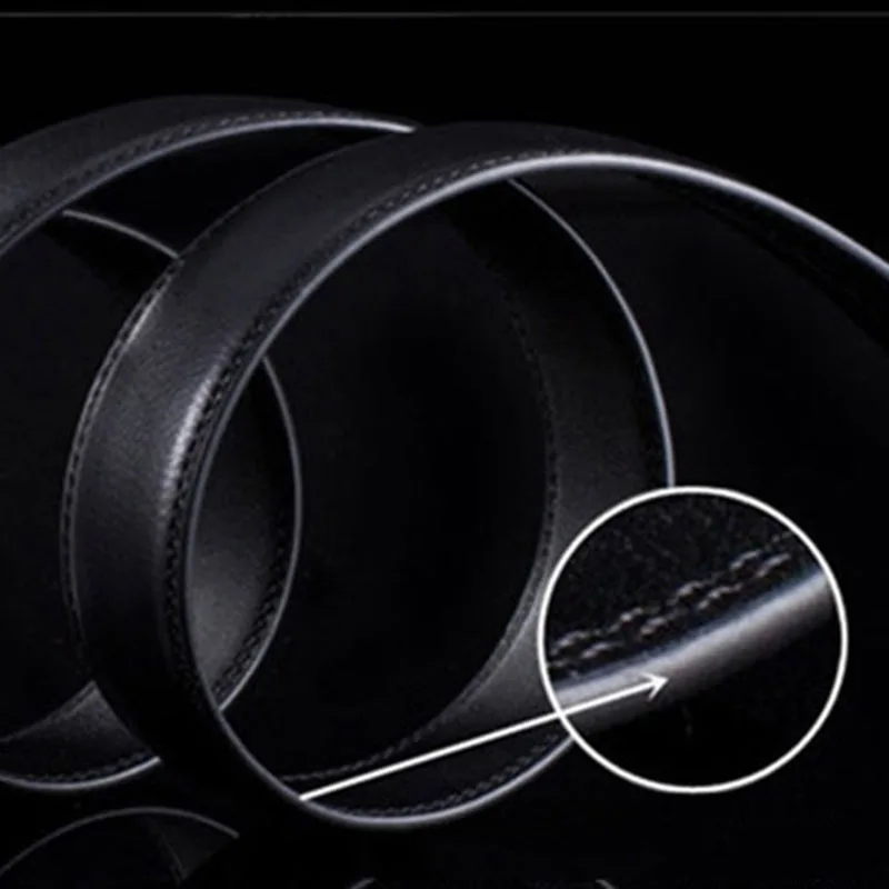 Мужской ремень высокого качества из искусственной кожи однотонный кожаный с