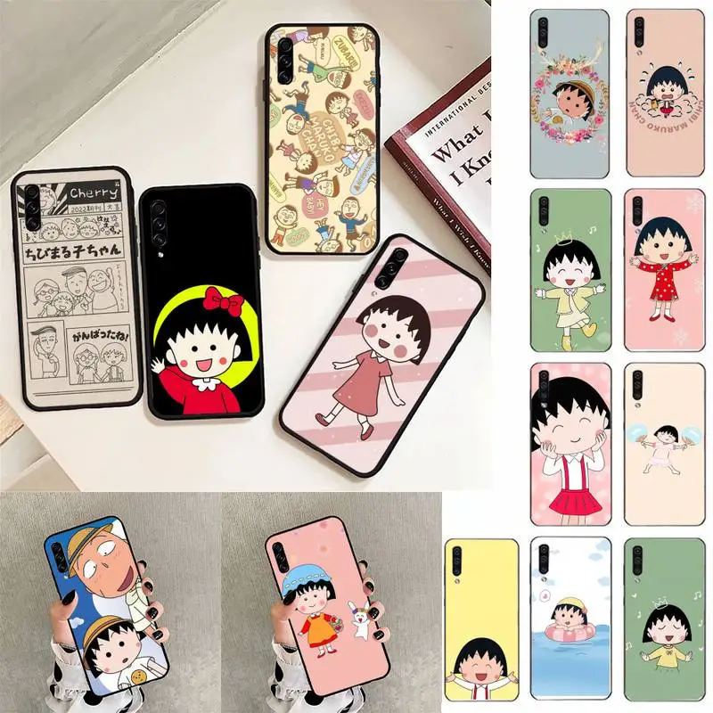 

Cute Cartoon Chibi Maruko-chan Phone Case For Samsung Galaxy A30 A20 S20 A50S A30S A71 A10S A6 plus Fundas Coque