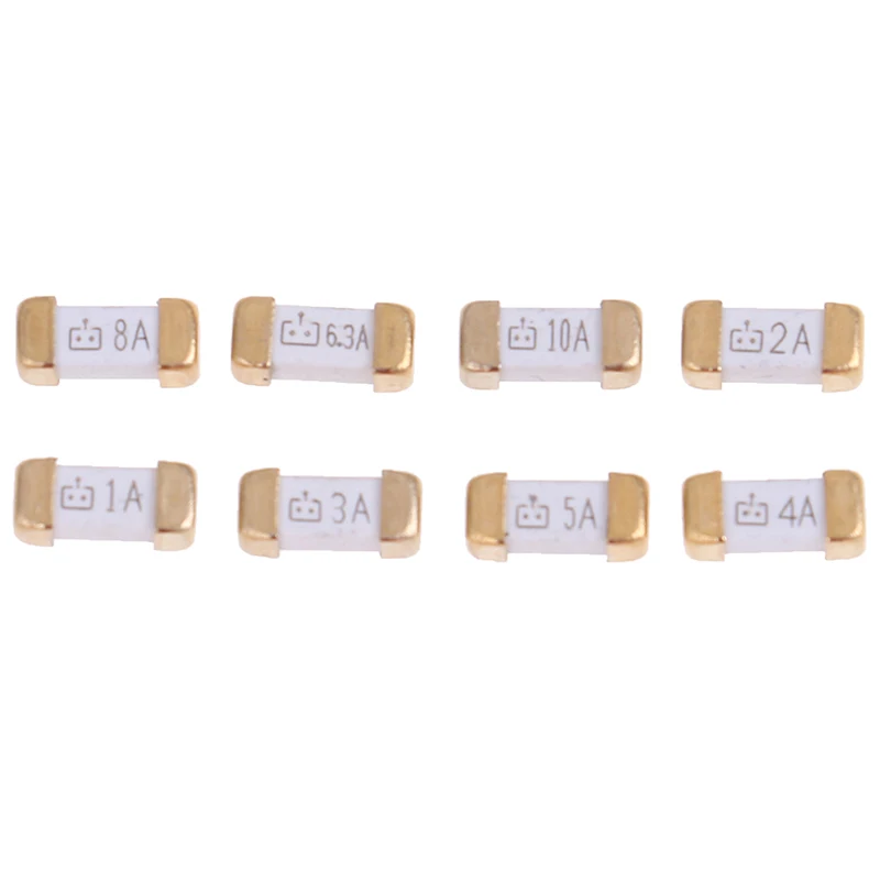 10 шт. горячая Распродажа Золотой стопы 1808 125V SMD плавкий предохранитель 0.5A 0.75A 1A 2A 3A