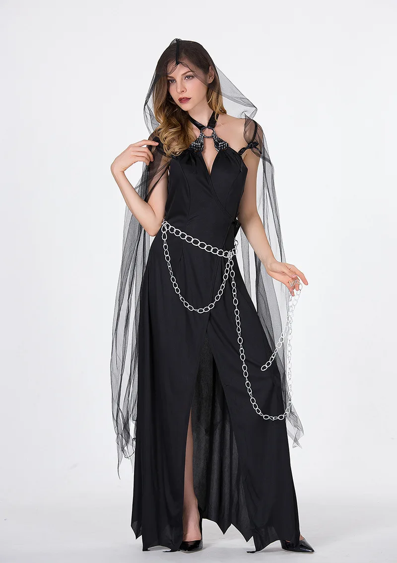 Популярные платья ведьмы на Хэллоуин демон вампир форма смерть ад богиня женское