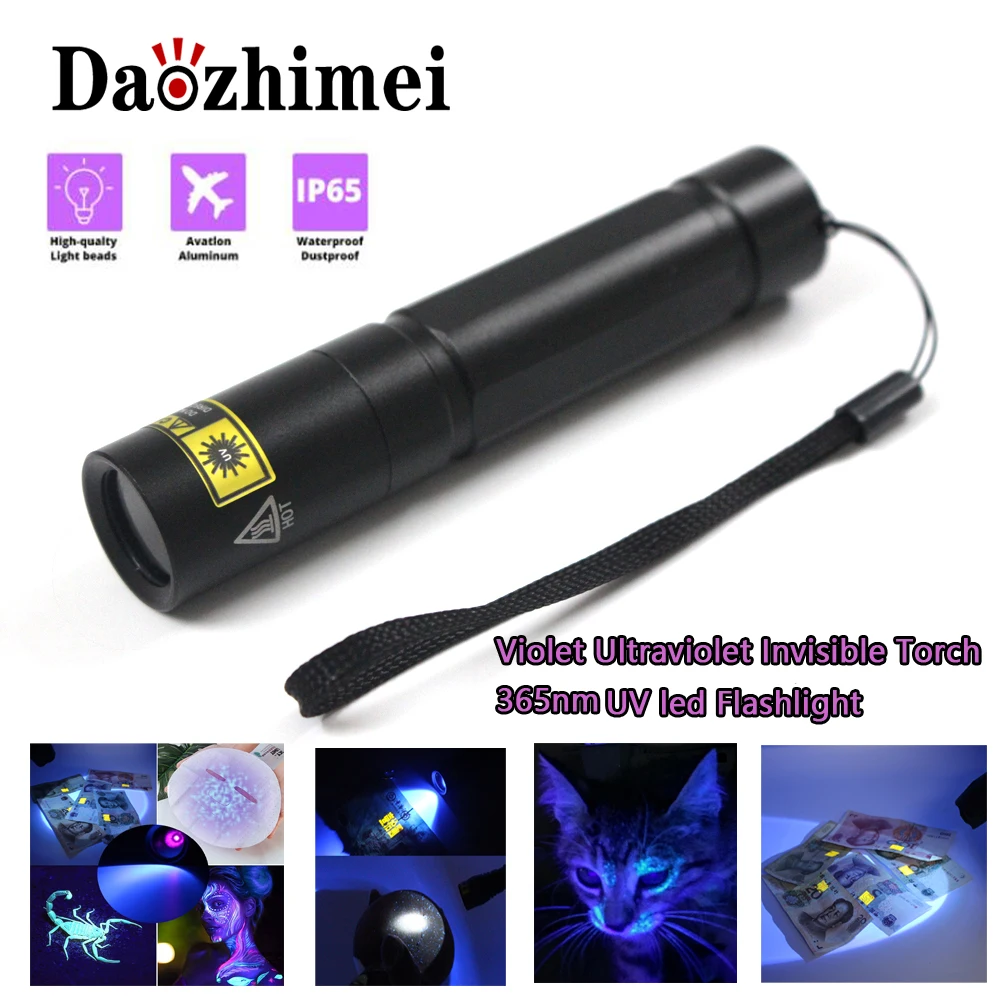 18650 Ультрафиолетовый фонарь светодиодные фонарики фонарик нм детектор мочи для
