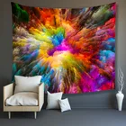 Psychedelic гобелен под мрамор настенный хиппи настенный гобелен кровать общежития фон покрывало для декора Триппи гобелены настенные ковры