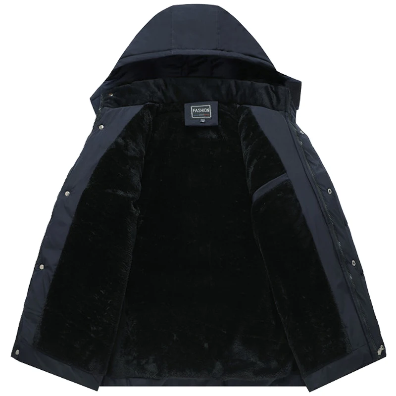 Мужская зимняя куртка Толстая теплая со съемным подолом практичная