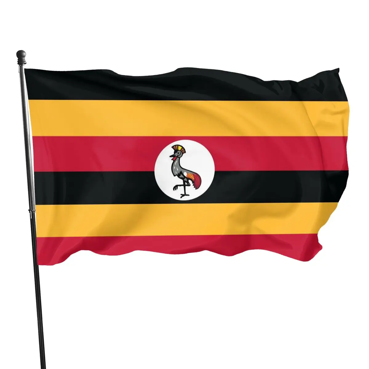 90x150 см угандский флаг | Дом и сад