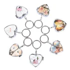 1 шт. металлический нож для таблеток, органайзер для лекарств, портативный металлический футляр для таблеток в форме сердца, складной чехол для таблеток, контейнер для хранения косметики