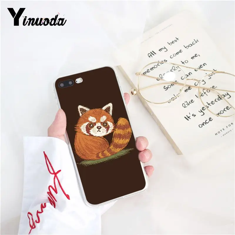 Yinuoda Red panda DIY Painted Phone Case for iPhone 8 7 6 6S 5 5S SE XR X XS 11 Pro MAX | Мобильные телефоны и аксессуары
