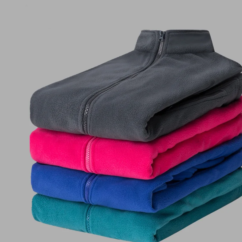 Уличная теплая флисовая куртка для мужчин и женщин пальто кардиган на осень зиму