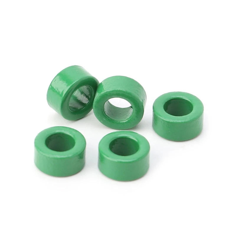 

10Pcs Inductor Coils Green Toroid Ferrite Cores anti-interference Filter Rings