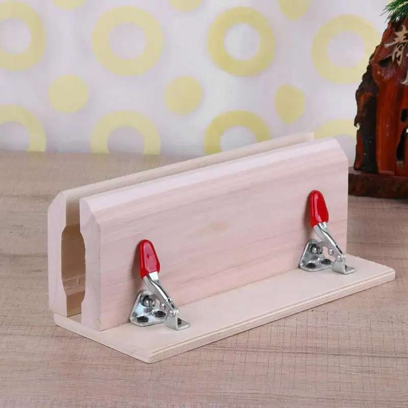 Улучшенная швейная Деревянная Кожа DIY 1 шт. горизонтальный кожный зажим для шитья