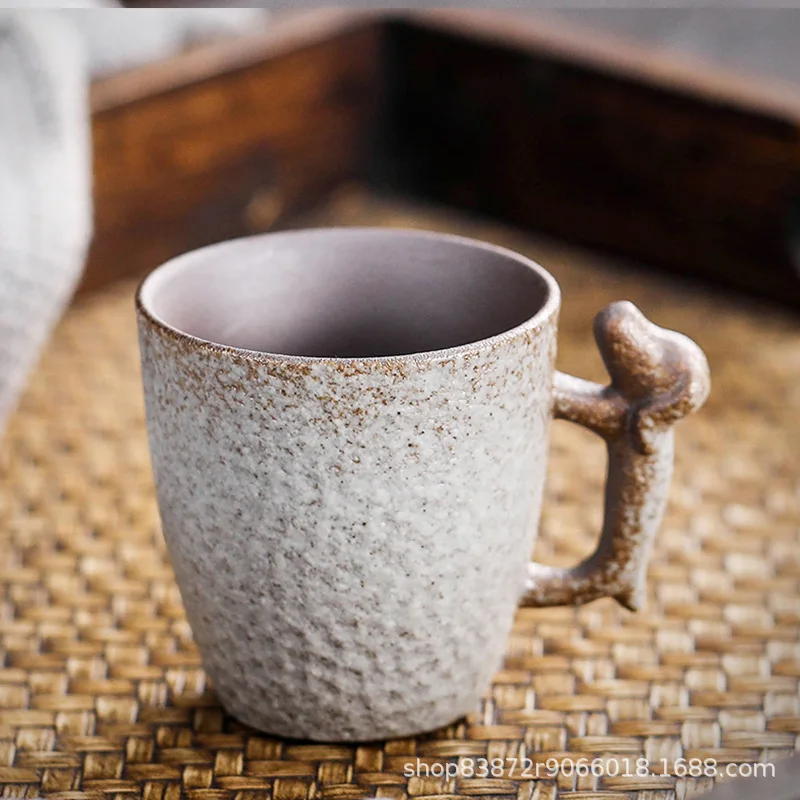 

3 Inch Vintage Handmade Espresso Coffee Cup with Dog Shaped Handle,86ml,Ceramic Coffee Cup,Water Cup,Mug,Milk Cup