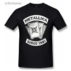 1981 футболки тяжелые трэш метал рок группа Дизайнерские мужские женские высококачественные летние футболки с коротким рукавом графика футболка в подарок