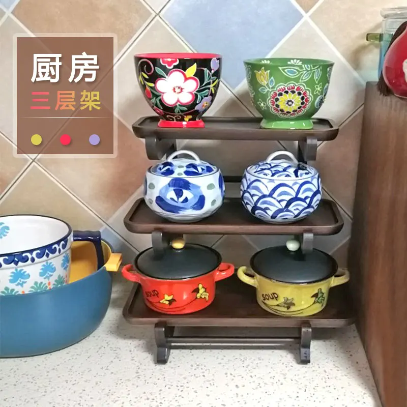 

Multi-layer Japan style dry fruit tray creative home desktop tea bandeja multifunctional storage display etagere
