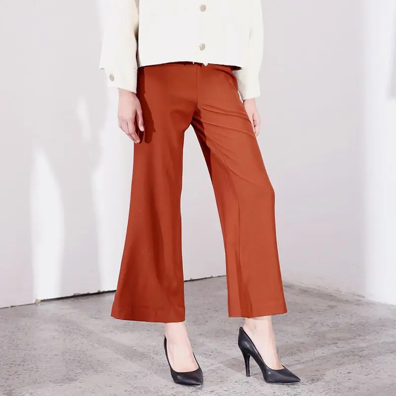 

Женские брюки с широкими штанинами, облегающие тонкие брюки с высокой талией, модель 3K19686 на осень, 2019