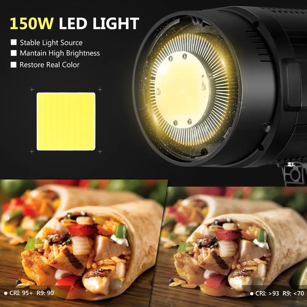 Neewer 150W 5600K Диммируемый светодиодный светильник RA 93 + 16000LM непрерысветильник свет с