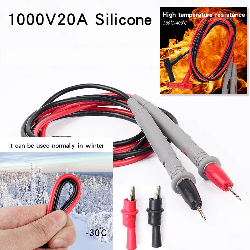 

Тестовые щупы для мультиметра 1000В 20А