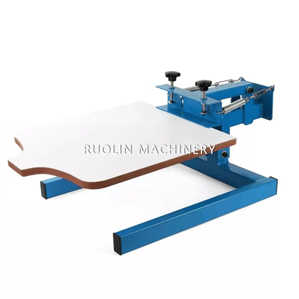 

NS101 Single color 1 Station 2021 Brand New Removable Pallet Special Design for Beginners DIY Screen Press Printing Machine