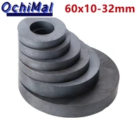 5pcslot ring ferrite magnet out diameter 20 32 45 55 60 70 80 100mm permanent magnet black round speaker ceramic magnet