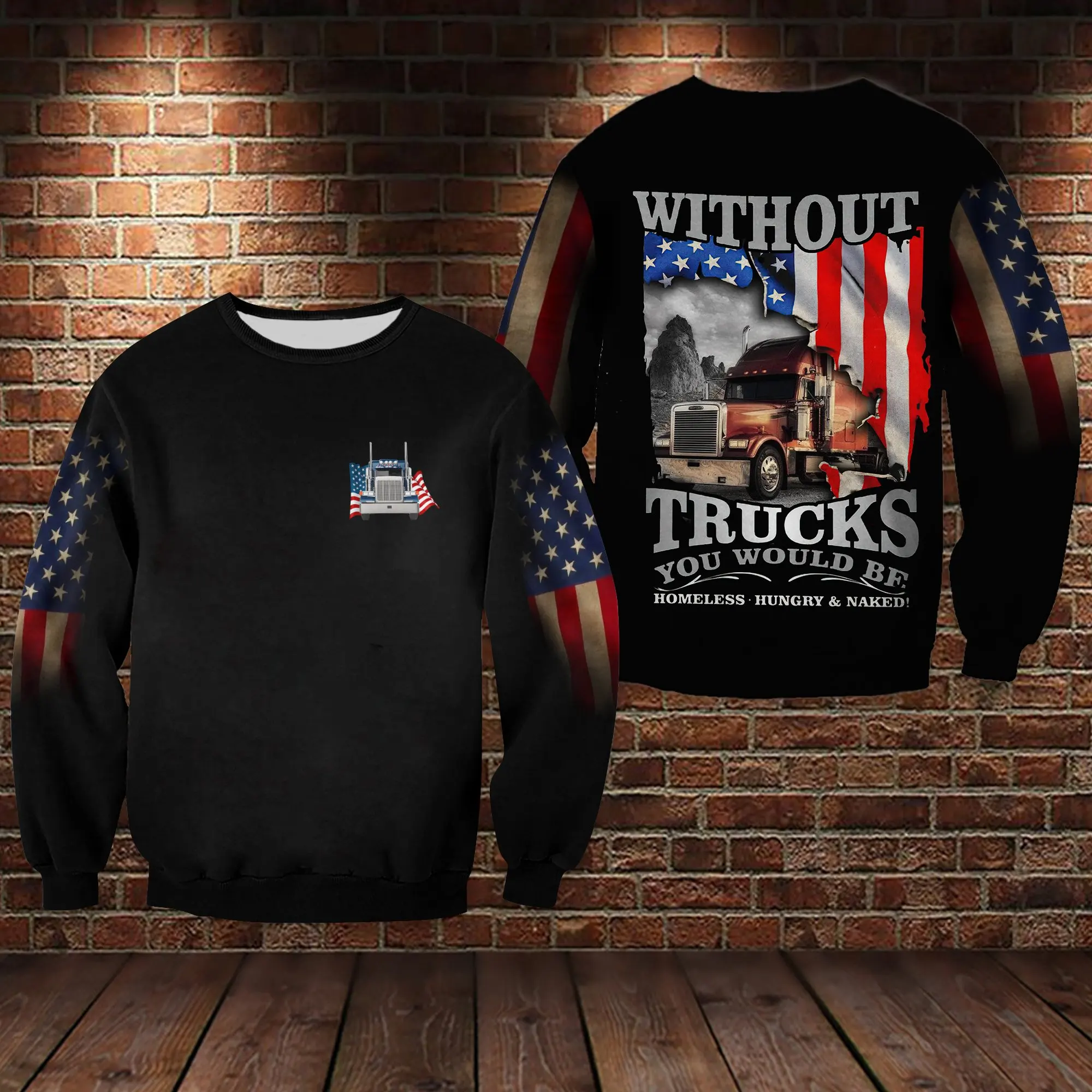 

PLstar Cosmos 3DPrint Newest Trucker Car Worker Art Funny Men/Women Harajuku Casual Streetwear Hoodies/Zip/Sweatshirt Style-1