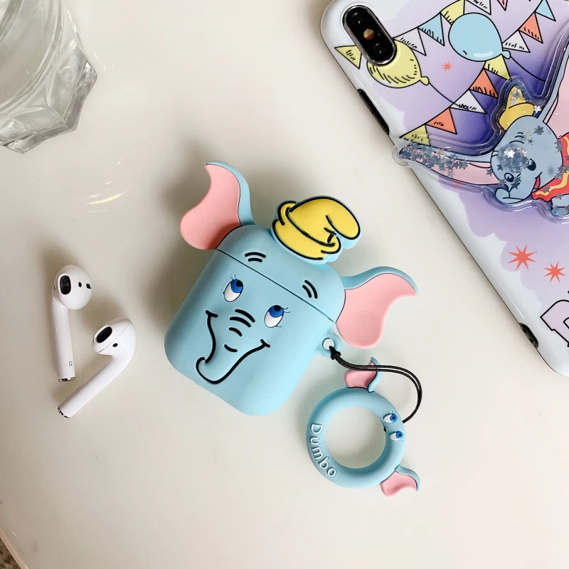 Для Airpods 2 силиконовый чехол забавные аксессуары Защитные чехлы для AirPods Apple 3D