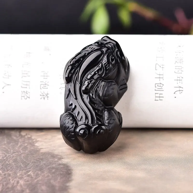 Обсидиановые Подвески Pixiu ювелирные изделия joyas бижутерия драгоценные камни