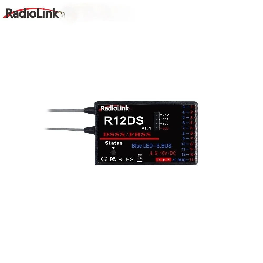 Двойная антенна RadioLink R12DS 2 4 ГГц 12CH DSSS и приемник FHSS для передатчика AT9S AT10 AT10II с