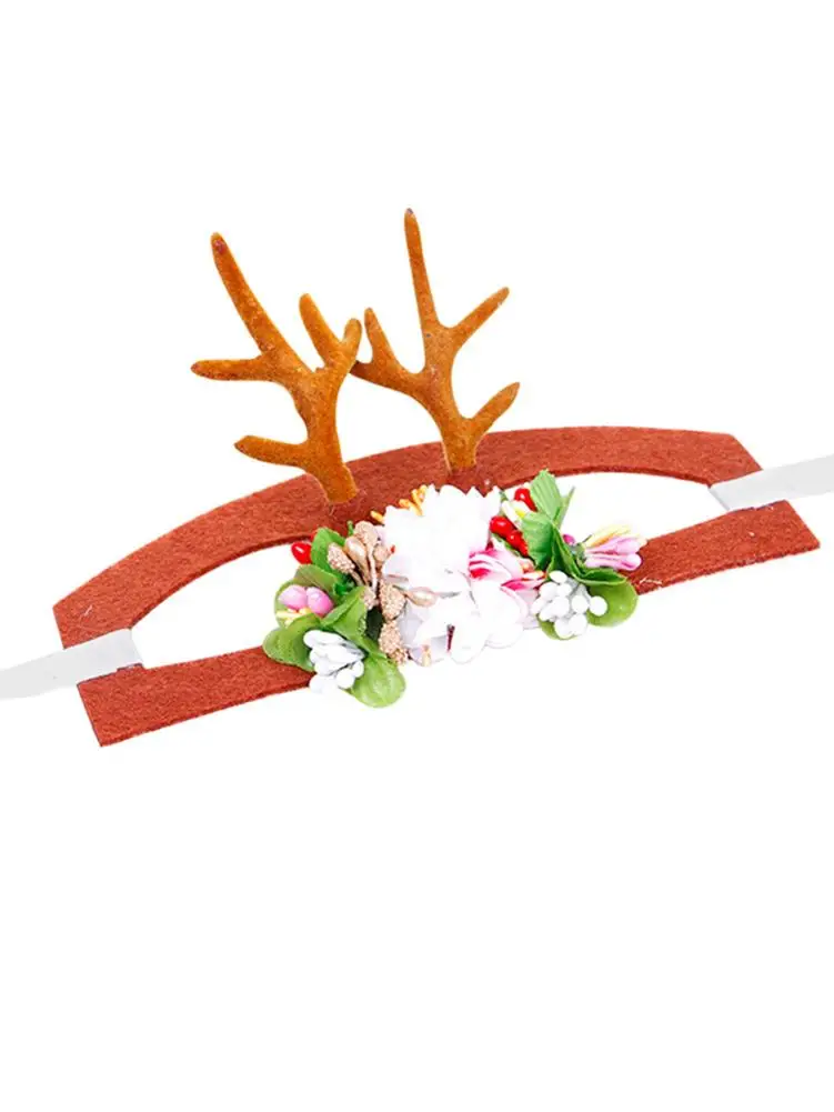 Pet Headdress Christmas Antler Decorative Hat Headband Dog Cat Hair Accessories Beautiful Funny Romantic And Wearable |